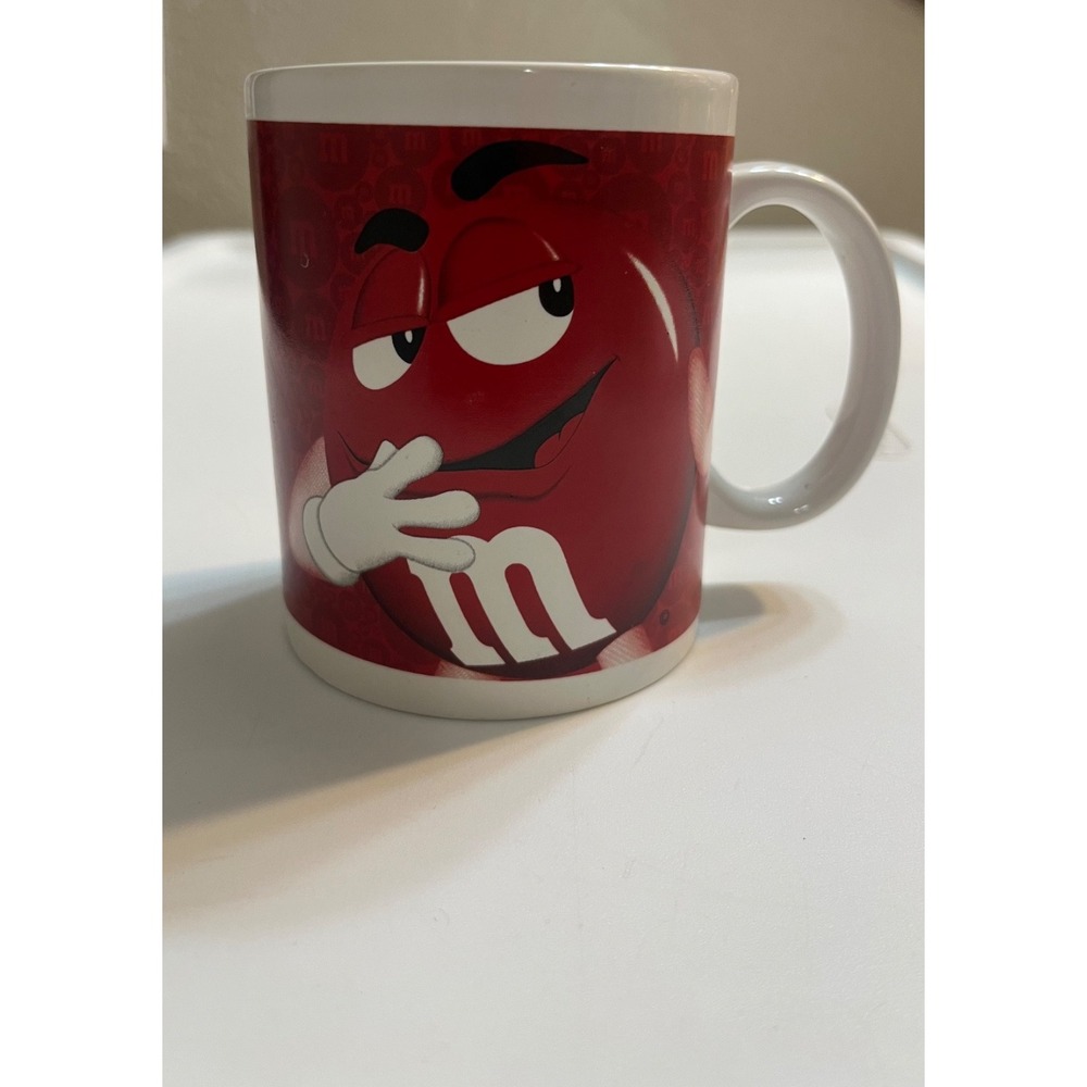 M M's Red and Yellow Character Coffee Mug Official Licensed Product